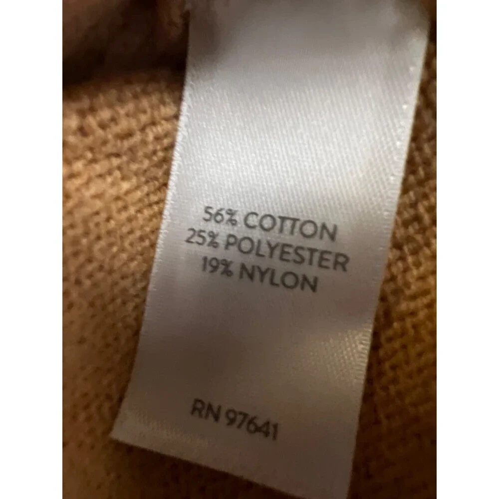 J.Jill Women's Beige/Tan Long Sleeve Pullover Sweater - S Petite